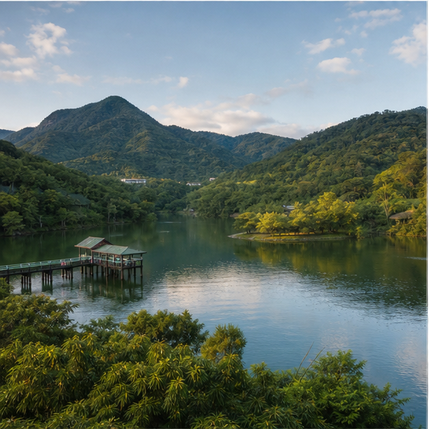 龍潭湖環湖風景